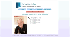 Desktop Screenshot of drhoefner.de